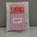 Jusy Compatible with MagSafe Striped Phone Case for iPhone 16, Cute Aesthetic Magnetic Soft TPU and Hard PC Protective Phone Cover for Women Girls (Matte) - Red