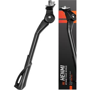HENMI Center Mount Bike Kickstand for Adult Bikes, Adjustable Bicycle Kickstand for Most 24"-29", Non-Slip Sole, Aluminum Alloy Material, for Mountain Bike Road Bike