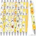 TecUnite 30 Pcs Bee Ballpoint Pens Bee Gifts Baby Shower Gifts Birthday Present Honey Party Favors Black Ink Writing Pens for School Office Home Supplies Students Teachers Favors, 10 Designs