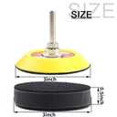 3 Inch (75mm) Soft Foam Interface Sponge Pad 10 Pack 3" Hook and Loop Replacement Orbital Sander Pad for 3 Inch Random Orbital Sander Car Auto Body Sanding Discs Backing Cushion Pads