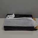 Wireless Keyboard and Mouse Combo, 2.4G Full Size Wave Keys Ergonomic Keyboard with Wrist Rest and 3-Level DPI Adjustable Wireless Ergonomic Mouse for Windows, Mac OS Desktop/Laptop/PC(Black)