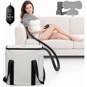 Ice Machine for Shoulder After Surgery, Portable Leak-Proof Cold Therapy Machine with Programmable Timer Quiet Pump, Long Lasting Cryotherapy System for Rotator Cuff & Shoulder Replacement Pain Relief