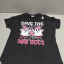 Save The Boo Ghost Bees Breast Cancer Halloween Women Girls T-Shirt M