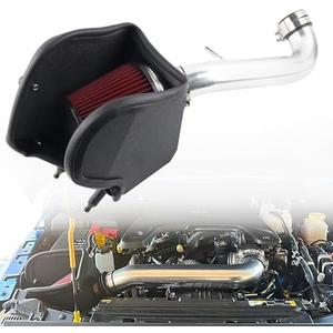RiAiCiING Cold Air Intake Kit with Heat Shield Fit for 2018-2023 Jeep Wrangler JL/Gladiator 3.6L V6, Increases Horsepower & Torque, More Aggressive and Sporty Induction Sound(Silver)