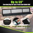 110in Track Saw Guide Rail for festool Track Saw, 55" x 2 Guide Rail with Connector for festool FS1400/2 Guide Rail, Perfect for festool TS55/TS75 Track Saw and Longer Cuts, 