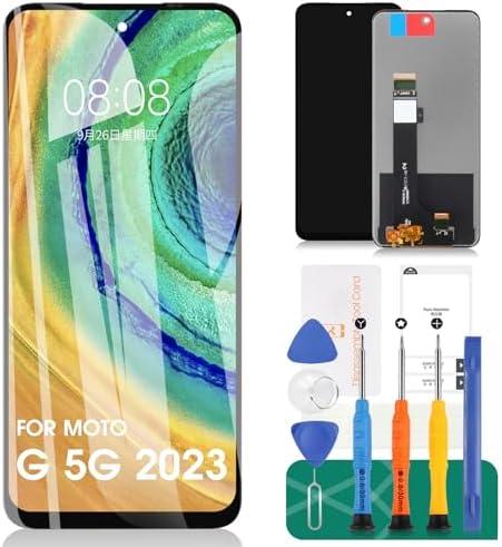 for Moto G 5G 2023 Screen Replacement Kit for Motorola Moto G 5G 2023 Screen Replacement for Moto XT2313 LCD Display Touch Screen Digitizer Assembly Replacement (Not fit for G Power 5G 2023)