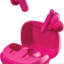 Skullcandy Smokin Buds Wireless Earbuds, Bluetooth Headphones, Noise Isolating Fit, Up to 20 Hours Battery, IPX4 Sweat and Water Resistant, Microphone for iPhone Android - Pink