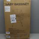 GYARING Baby bassinets,3 in1 Baby Crib, Sturdy, Portable & Easy to Assemble,Mosquito net and Portable Bag Included. (Black)
