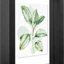 CORE ART 5x7 Floating Picture Frame,Double Plexglass Floating Frame for 4x6,3.5x5 Pictures,Wall or Tabletop Display,Black