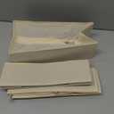 DIMJ Drawer Organizer Clothes, 12 Pack Dresser Organizer, Foldable Closet Organizers and Storage, Fabric Dresser Bins, Drawer Dividers for Nursery, Baby Clothes, Underwears, Sock (Beige)