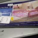 Dream On Me Lightweight Mesh Security Adjustable Bed Rail Double Pack with Breathable Mesh Fabric in Pink, 2 Count (Pack of 1)