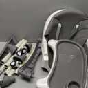 High Chairs for Babies and Toddlers, 4 in 1 Convertible Baby High Chair, Portable High Chair for Travel with Adjustable Height and Back, Foldable HighChair with Wheels& Pu Cushion (Grey)