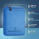 Whispering Winds Inflatable Seat Cushion - Comfortable Blow-up Foam Pad for Airplane, Travel, Stadium, Outdoors, Camping, Car & More