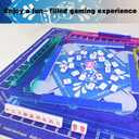 American Mahjong Game Set, Portable Carrying Bag,Acrylic 160 Tiles,Western Mahjong Tiles Set,Complete Ma Jong Set (Blue)