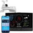 AcuRite Iris (5-in-1) Home Weather Station with Direct-to-Wi-Fi Wireless Display and Alerts for Remote Monitoring Indoor/Outdoor Temperature and Humidity with Wind Speed/Direction (01544M)