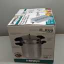 MIRRO 22qt Aluminum Pressure Canner with 3 Regulators & double Cooking Racks, 5/10/15 PSI