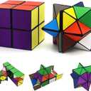 Star Cube Magic Cube Set, 2 in 1 Yoshimoto Cube for Kids and Adults, Toy for Boys and Girls Ages 8-12