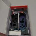 PlayVital Ergonomic Grip Case for Nintendo Switch, Upgraded Protective Hard Case Protector for Switch - Shock-absorbent Anti-Scratch Dockable Durable Cover Game Accessories, Chameleon Green Purple