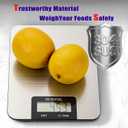 Food Kitchen Scale High-Precision Digital Scale Accurate Weighing for Baking & Cooking Enthusiasts(Shiny Black)