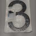 DEWEL 8 Inch Large Floating House Numbers, Black Acrylic Address Numbers for Outside, Modern 911 Visibility Signage with Mounting Nail Kit, Weatherproof Exterior Decor for Garage Gate Mailbox Wall (Number 3)