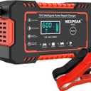 Car Battery Charger, 12V 6A Smart Battery Trickle Charger Automotive Battery Maintainer Desulfator with Temperature Compensation for Car Truck Motorcycle Lawn Mower Boat Marine Lead Acid Batteries