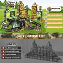 Magnetic Tiles Army Toys with Army Men Military Tank Plane Car, Magnet Tiles for Kids 3-5 4-8,Toy for Boys 4 5 6-8,Magnet Blocks Military Toys Action Figures Soldiers,Gifts for 3-12 Year Old Boys Kids