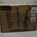 Dog Wagon for Medium Large Dogs up to 200lbs, All Terrain Foldable Large Dog Stroller with Ramp, Wagon for Dog with Adjustable Handle & One-Step Brake(Blue)