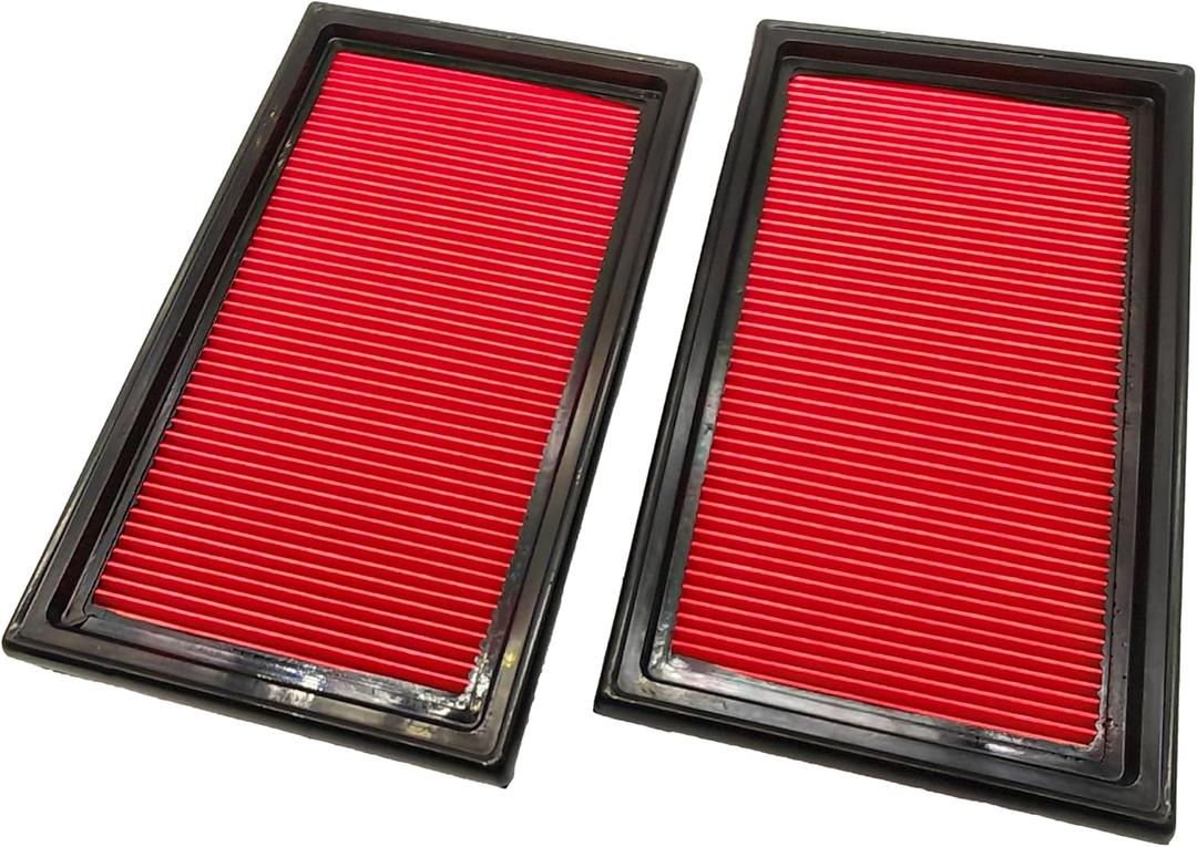 Engine Air Filter Compatible with Infinit Q50 & Nissan Cube, NV200, Versa, 2007-2021, 3.5L 3.7L, Flexible Panel, Replace# 16546-ED500 2pack