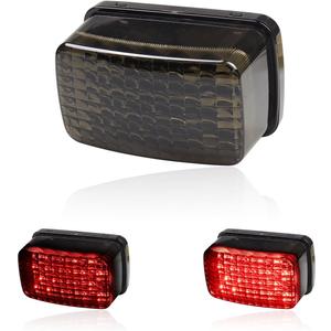 ATV LED Tail Lights Assembly Smoke Brake Taillights Compatible with Yamaha Grizzly Kodiak 400 Big Bear Wolverine 450 Rhino 450 Drive Cart
