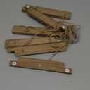 Love-KANKEI Wood Picture Photo Frame for Wall Decor 2629 inch with 30 Clips and Adjustable Twines Collage Artworks Prints Multi Pictures Organizer and Hanging Display Frames Gift Carbonized Black