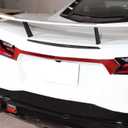 CHEAYAR Soft 3D Real Carbon Fiber Car Rear Tail Marker Trim Strip Sticker Trim Compatible with Corvette C8 Stingray Z06 Z51 2020 2021 2022 2023 Interior Decoration Accessories (Red)