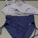 Dearnow Teen Girls Swimsuits V-Neck Bikini Set Bathing Suits Cross Straps Two Piece Swimwear with Drawstring 11-12 Y