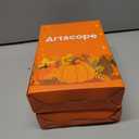 2 x Artscope Halloween Decorative Throw Pillow Covers 18x18 Inch Set of 4, Ghost Trick or Treat Pumpkin Sweet But Spooky Outdoor Farmhouse Pillow Cases for Home Sofa Couch-Orange