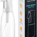 Hula Home Spray Bottle for Hair (20oz/590ml) - Powered by Flairosol® Spray Technology - Continuous Ultra Fine Mist Sprayer – For Hairstyling, Cleaning, Salons, Plants, Essential Oil & More - White