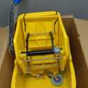 SIMPLI-Magic Commercial Mop Bucket with Side Press Wringer, 26 Quart  50,000 Cycles Wringer  Industrial Mop Bucket with Wheels, Yellow