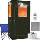 EIFABF Sauna Box, Portable Sauna for Home Outdoor, 600D Cold Resistant and Warm Fabric Portable steam 2.6L,1000W Steamer,Remote Control,Chair, for Warmth as Well,Keep fit,Steam Heating Box.