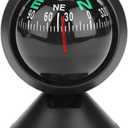 Gegong Adjustable Night Vision Compass for Boats Vehicles Black Marine Ball Compass