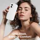 GONEZ Magnetic for iPhone 17 Case, [Compatible with MagSafe] Anti-Scratch Microfiber Lining & Screen Protector, Silicone Camera Control, Shockproof Slim Phone Cover 6.3 inch, White
