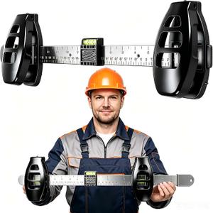 Level Ruler Picture Hanging Tool with 50 Nails – Straight Alignment Frames