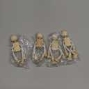 Didiseaon 4Pcs Wood Marionette DIY Toys Unfinished Plain Peg Mannequin Puppet Movable Robot Peg Craft Supplies for Party Kids Toddler Doll Japanese Decor