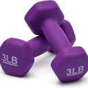 Amazon Basics Neoprene Dumbbell Hand Weights for Exercise and Muscle Toning