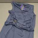 JoyMotion Women's Summer Ruched Bodycon Dress Casual Sleeveless Maxi Dress Elegant Wedding Guest Cocktail Party Trendy Outfit(Haze Blue, Medium)