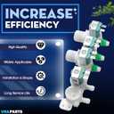 WA422PRHDWR/AA WA45H7000AW/A2 WA45H7000AW/AA Washer Water Inlet Valve For Samsung WA45M7050AW/A4 WA45H7000AP/A2 WA50R5200AW/US WA50R5400AV/US WA50R5400AW/US WA400PJHDWR/AA WA45T3400AP