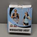 VBSD Weighted Vest Woman 6lb/8lb/12lb/16lb/20lb/25lb/30lb Weight Vest for Women Men Body Weight Vests for Walking Strength Training Running Workout Jogging Fitness (Black)