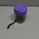 PULIV Large Pill Bottle Organizer for Holding 6 Various Vitamins without Filling Hassle, Supplement Organizer for Travel, Anti-Mixing Pill Box Case with Wide Opening for Easy Pill Retrieval, 20 Labels (Purple)