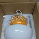 Mushroom Lamp Table Lamp for Bedroom,Desk Bedside Small Lamps for Living Room Night Stands,Mushroom Decor Cute Mini Modern Mid Century Lamps,Unique Aesthetic Home Living Room Decor(Orange)