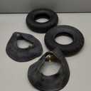 (2-Pack) 2.80/2.50-4" Tire & Inner Tube 8" Outer Diameter for Hand Truck Garden Utility Cart Dollies Lawn Mower Wheelbarrow Tractor, TR87 Angled Valve Stem