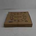 Large Wall Clock 24IN, Silent Metal Wood Style Wall Clocks Battery Operated for Living Room Decor, Farmhouse Big Wall Clock, Outdoor