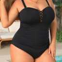 Yonique Plus Size One Piece Swimsuit for Women Tummy Control Bathing Suit Slimming Swimwear