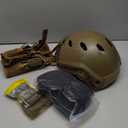 ActionUnion Tactical Airsoft Paintball Fast Helmet with Cover PJ Type Adjustable Protective NVG Mount for Sports Hunting Shooting